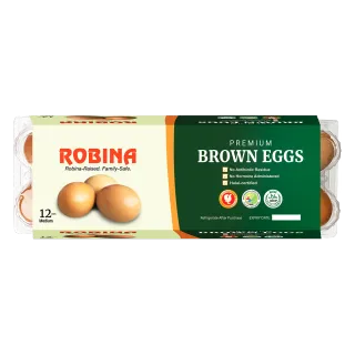 Premium Brown Eggs 12 M